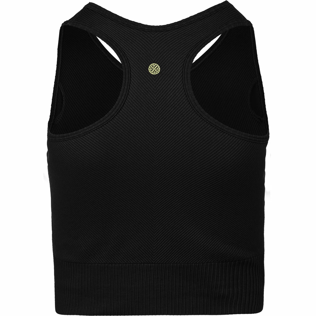 Dames bh Endurance  Flow Ribbed Seamless Bra Black