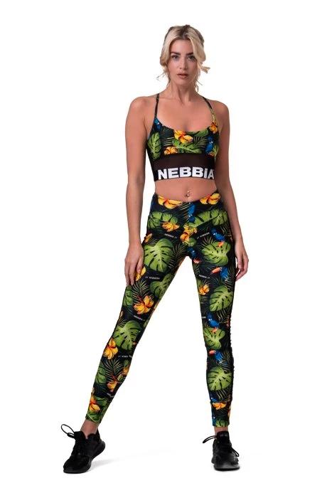Dames bh Nebbia  Earth Powered sports bra 565 jungle green XS
