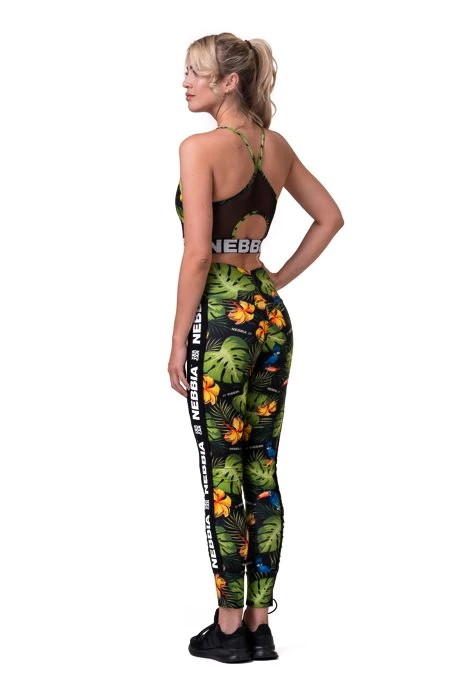 Dames bh Nebbia  Earth Powered sports bra 565 jungle green XS