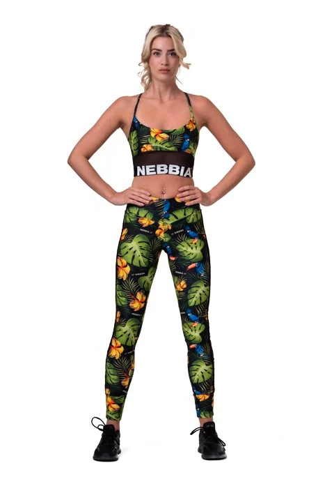 Dames bh Nebbia  Earth Powered sports bra 565 jungle green XS
