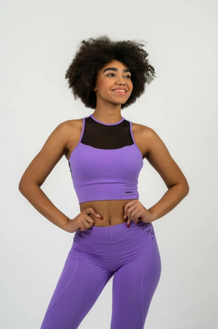 Dames bh Nebbia  FIT Activewear Padded Sports Bra purple