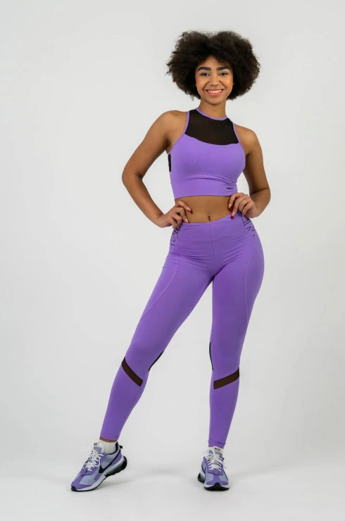 Dames bh Nebbia  FIT Activewear Padded Sports Bra purple