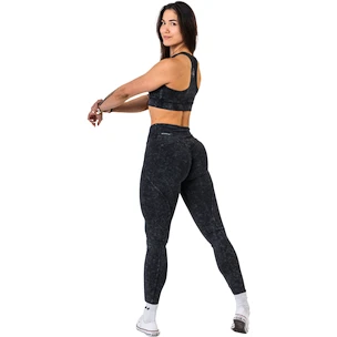 Dames bh Nebbia NEBBIA x OLYMPIA Washed Medium-Support Sports Bra GOLDEN AGE 778 black