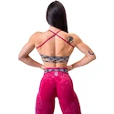 Dames bh Nebbia NEBBIA x OLYMPIA Washed Open Back Sports Bra LEGACY 779 red