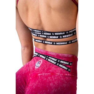 Dames bh Nebbia NEBBIA x OLYMPIA Washed Open Back Sports Bra LEGACY 779 red