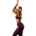 Dames bh Nebbia STRONG BEAUTY Medium-Support Sports Bra TWIST-KNOT 423 dark red