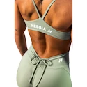 Dames bh Nebbia STRONG BEAUTY Medium-Support Sports Bra TWIST-KNOT 423 light green