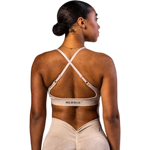 Dames bh Nebbia TOTALLY SEAMLESS Medium-Support Sports Bra 305 cream