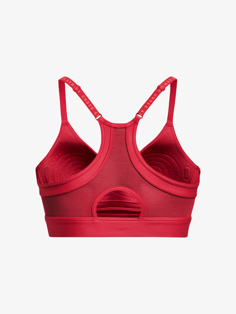 Dames bh Under Armour  Infinity Covered Low-RED