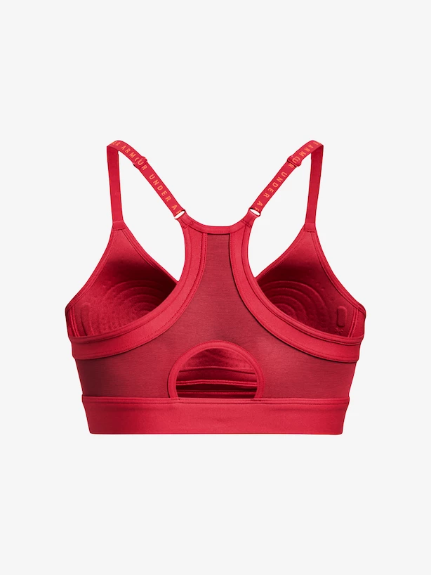 Dames bh Under Armour  Infinity Covered Low-RED