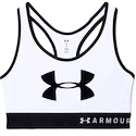 Dames bh Under Armour  Mid Keyhole Graphic White