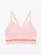 Dames bh Under Armour  Seamless Low Long Htr Bra pink Beta Tint L