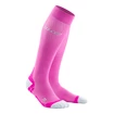 Dames compressiesokken CEP  Ultralight Pink/Light Grey