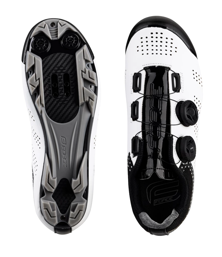 Dames fietsschoenen Force  MTB Points White/Black