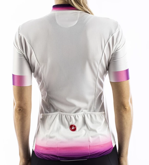 Dames fietsshirt Castelli  Gradient Jersey Ivory