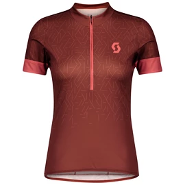 Dames fietsshirt Scott Endurance 20 S/Sl Rust Red/Brick Red