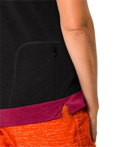 Dames fietsshirt VAUDE  Altissimo Q-Zip Shirt Black