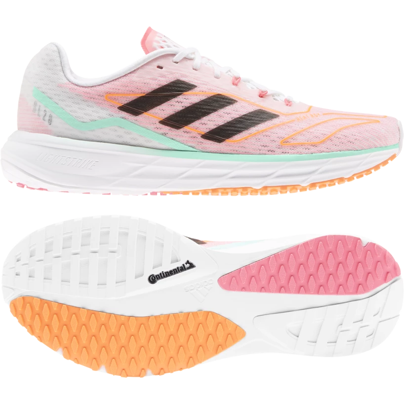 Dames hardloopschoenen adidas SL 20.2 Summer Ready white/pink  UK 8