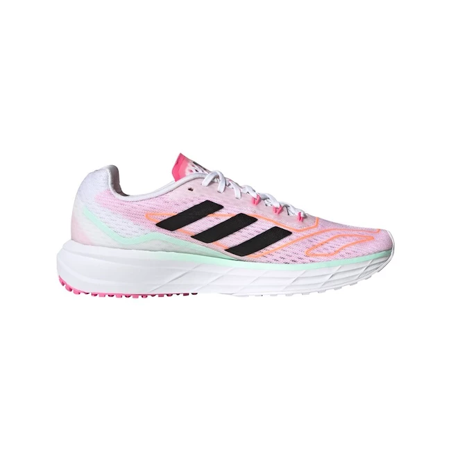 Dames hardloopschoenen adidas SL 20.2 Summer Ready white/pink  UK 8
