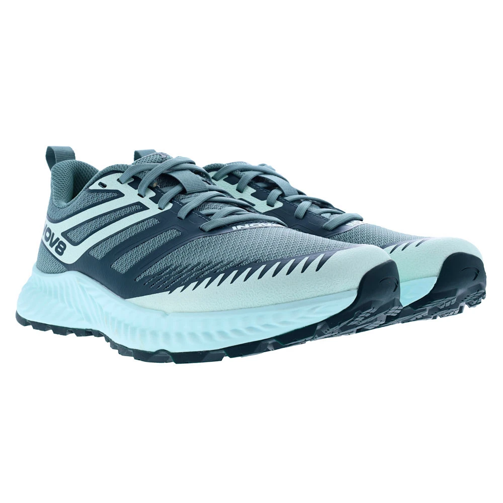 Dames hardloopschoenen Inov-8 Trailfly (S) Light green/Dark teal