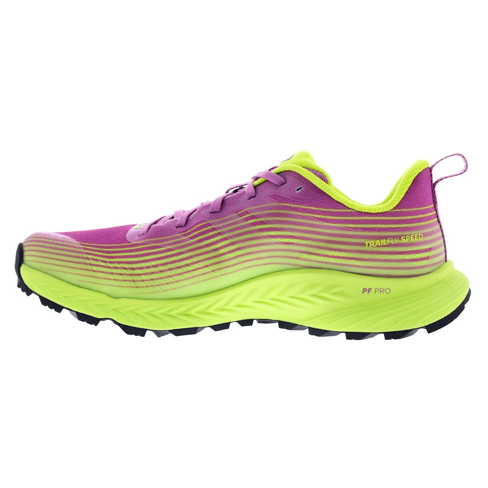 Dames hardloopschoenen Inov-8 TrailFly Speed Purple/Green