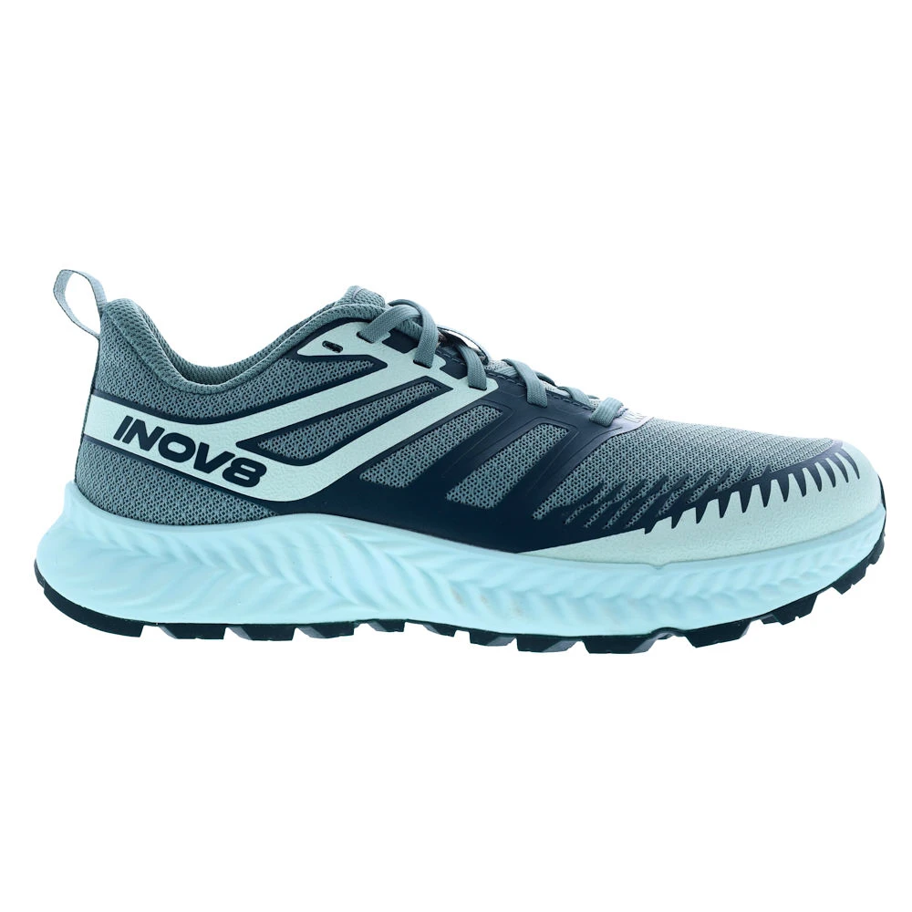 Dames hardloopschoenen Inov-8 Trailfly (W) Light green/Dark teal