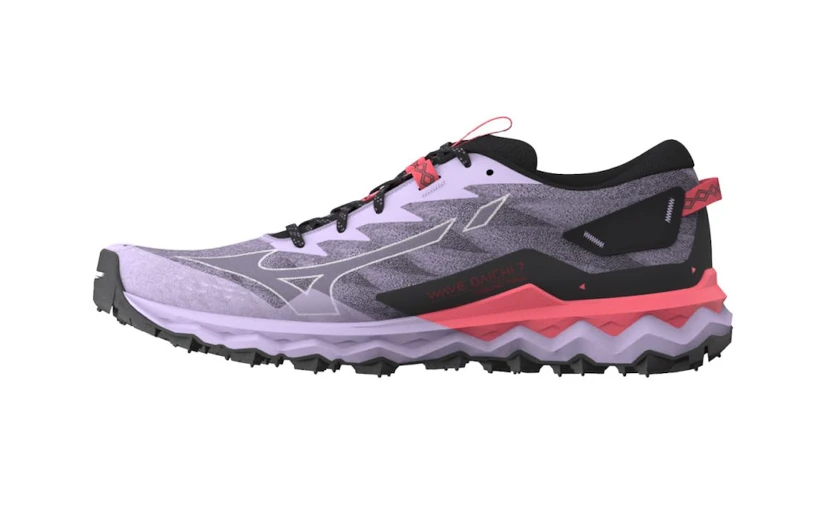 Dames hardloopschoenen Mizuno  Wave Daichi 7 Pastel Lilac/Wisteria/Sun Kissed Coral  UK 5,5
