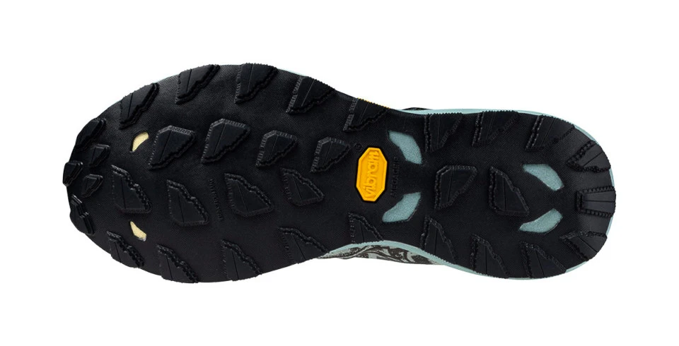 Dames hardloopschoenen Mizuno  Wave Daichi 8 Aquifer/Black Oyster/Sunshine