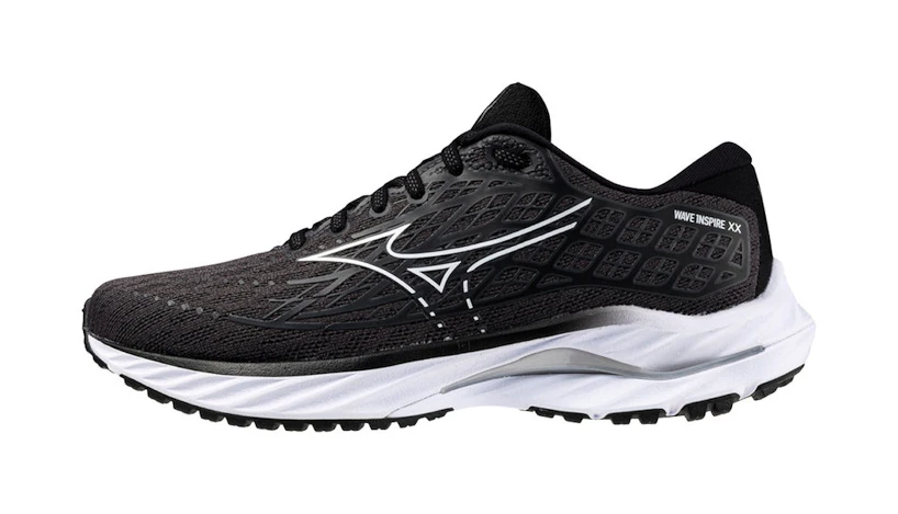 Dames hardloopschoenen Mizuno  Wave Inspire 20 Ebony/White/Black  UK 4