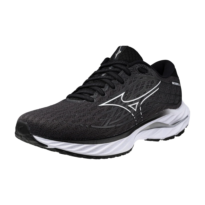 Dames hardloopschoenen Mizuno  Wave Inspire 20 Ebony/White/Black  UK 4