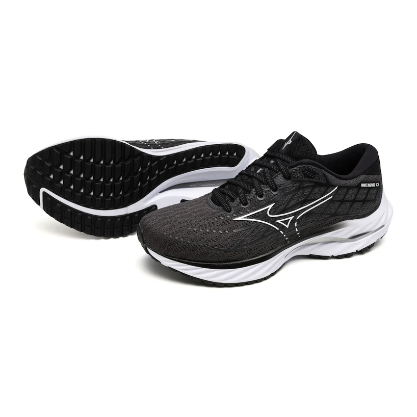 Dames hardloopschoenen Mizuno  Wave Inspire 20 Ebony/White/Black  UK 4