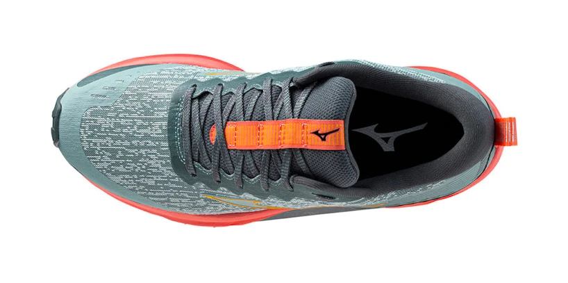 Dames hardloopschoenen Mizuno  Wave Rider Tt Lead/Carrot Curl/Nasturtium  UK 4