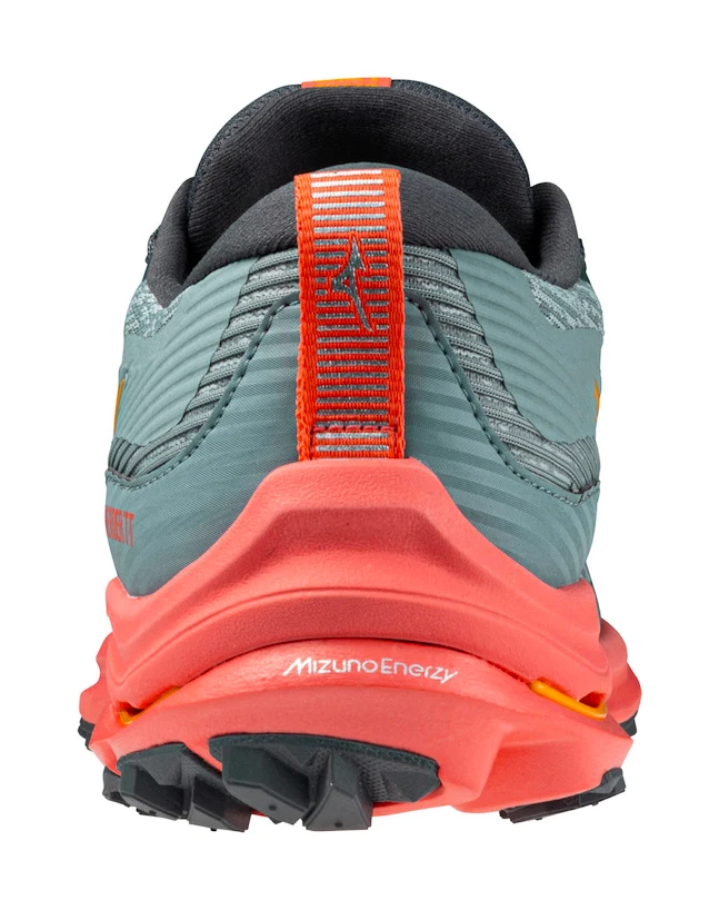 Dames hardloopschoenen Mizuno  Wave Rider Tt Lead/Carrot Curl/Nasturtium  UK 4