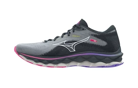 Dames hardloopschoenen Mizuno Wave Sky 7 Pearl Blue/White/High-Vis Pink