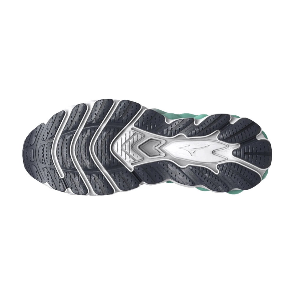 Dames hardloopschoenen Mizuno  Wave Sky 8 India Ink / Neo Silver / Dusty Jade Green