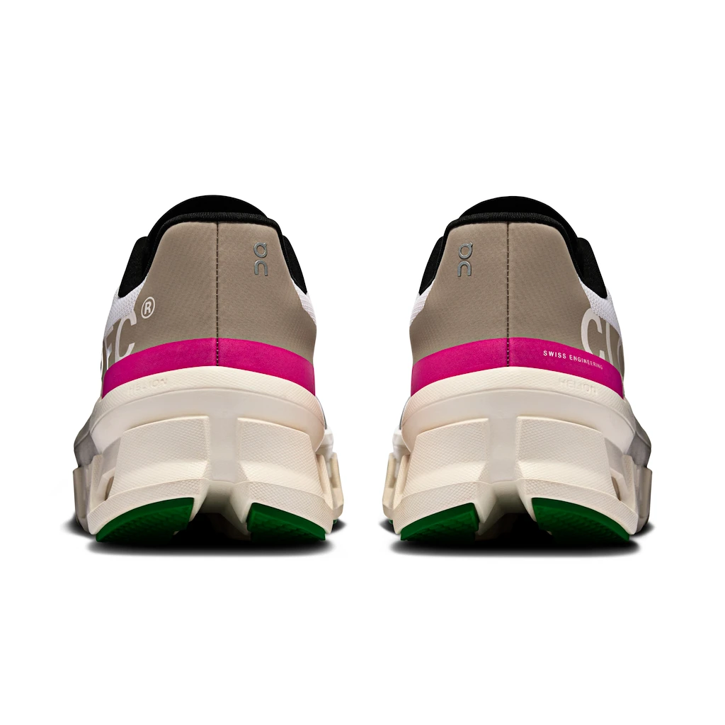 Dames hardloopschoenen On Cloudmonster Silver/Ivory