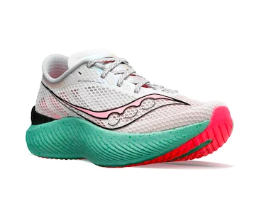 Dames hardloopschoenen Saucony  Endorphin Pro 3 Fog/Vizipink  UK 5
