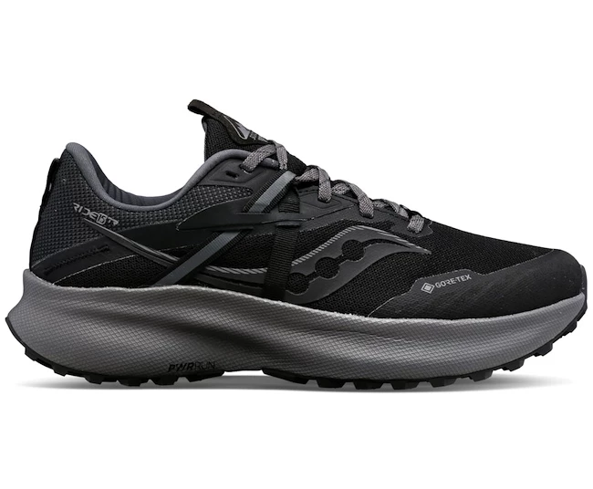 Dames hardloopschoenen Saucony  Ride 15 TR GTX Black/Charcoal
