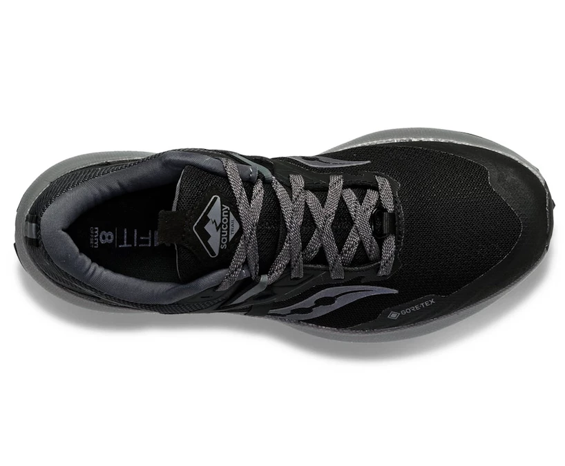 Dames hardloopschoenen Saucony  Ride 15 TR GTX Black/Charcoal