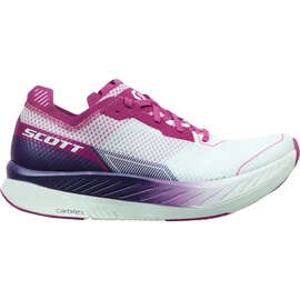 Dames hardloopschoenen Scott Carbon RC White/Carmine Pink