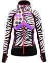 Dames hoodie Crazy Idea  Oxygen Light Black/Zebra