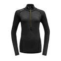 Dames hoodie Devold  Running Woman Zip Neck Anthracite