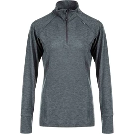 Dames hoodie Endurance Core X1 Elite Melange Midlayer Black Melange