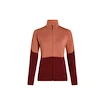 Dames hoodie Icebreaker Merino 400 RealFleece Descender LS Z Cedar Wood/Port/Cb S