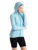 Dames hoodie Icebreaker  Quantum III LS Zip Haze/Azul