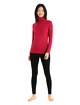 Dames hoodie Icebreaker  W 260 Tech LS Half Zip Cherry