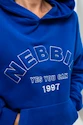 Dames hoodie Nebbia  Branded Oversized Hoodie blue