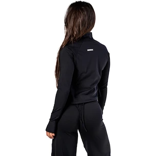 Dames hoodie Nebbia Deni x NEBBIA Fitness Zip Tracktop 314 black