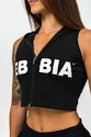 Dames hoodie Nebbia MUSCLE MOMMY Sleeveless Zip-Up Hoodie 258 black