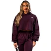 Dames hoodie Nebbia STRONG BEAUTY Oversized Hoodie OWN YOUR POWER 433 dark red